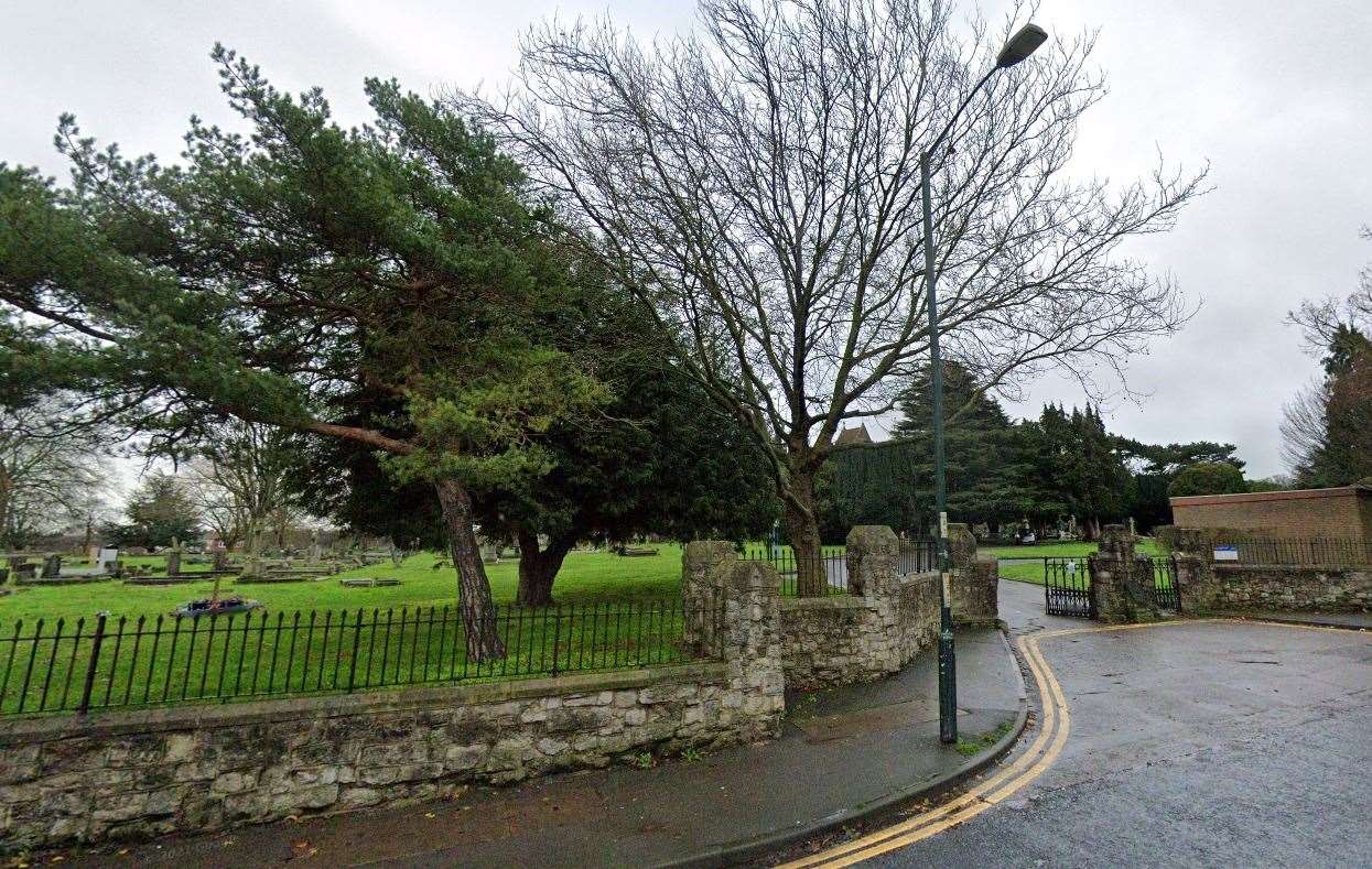 The road has been closed near Chatham Cemetery