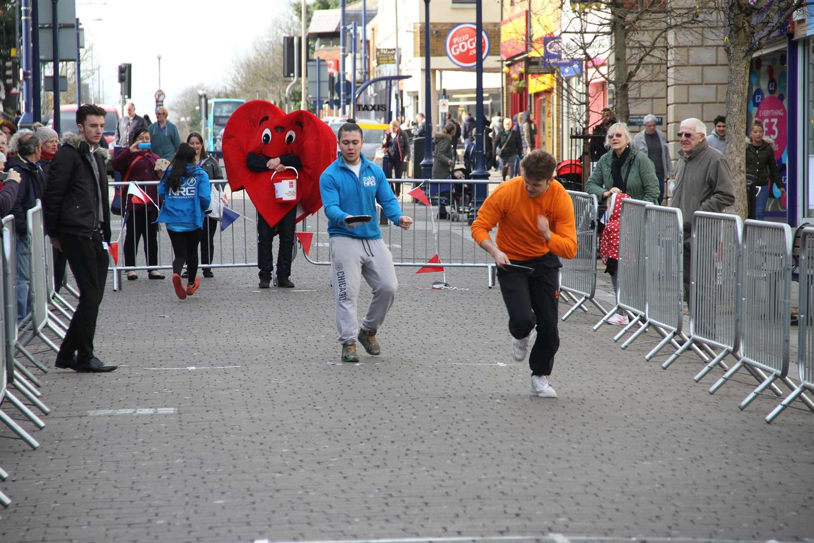 Gravesham Community Leisure's Ben Watkins heads towards the finish line. Picture: Karen Jeal