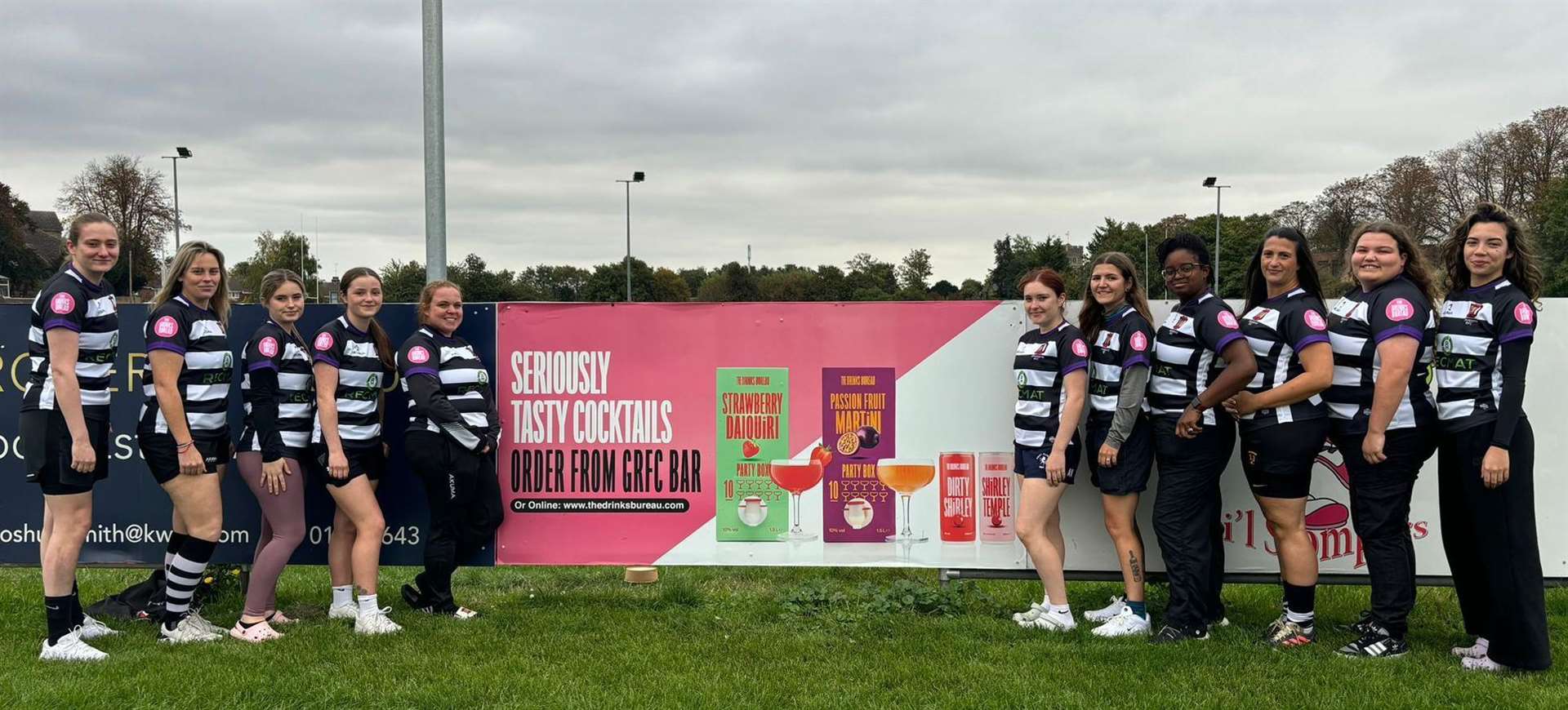 From left: Gravesend Gremlins' Chloe Holland, Nikki Loines-Newman, Serenity Percival, Amy Pitzey, Rebecca Curtis, Aisling Navin, Courtney-Leigh Rawson, Sheneil Franci, Bec Giles, Molly Burnett and Cindy Ballard