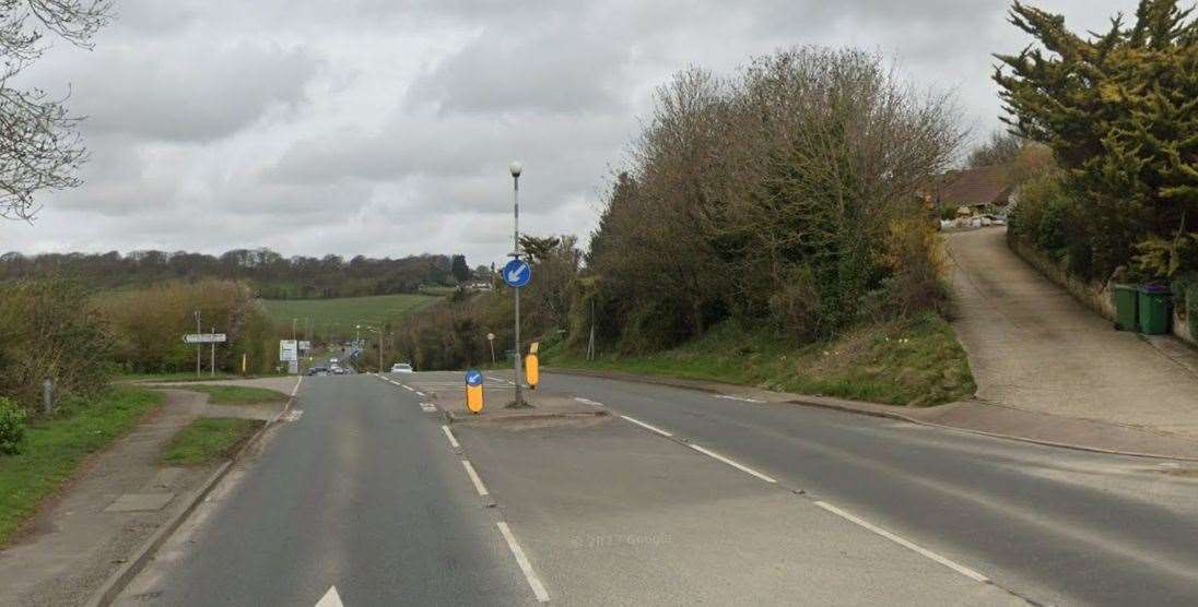 The A260, Canterbury Road is currently closed in both directions. Picture: Google