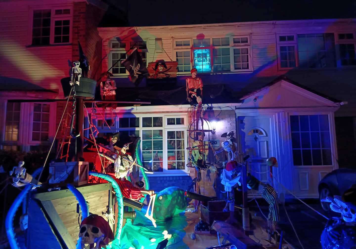 A pirate-themed display in Mierscourt Road, Rainham. Picture: James Denton