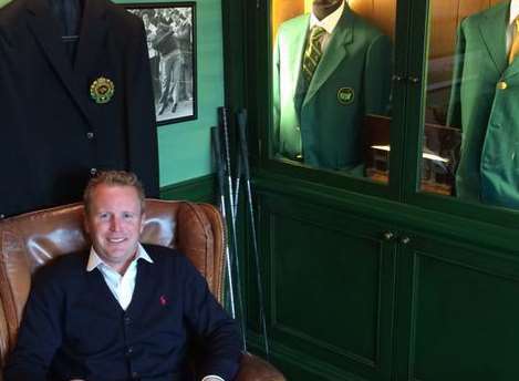 Bearsted golfer Matt Ford at the home of Seve Ballesteros Picture Matt Ford