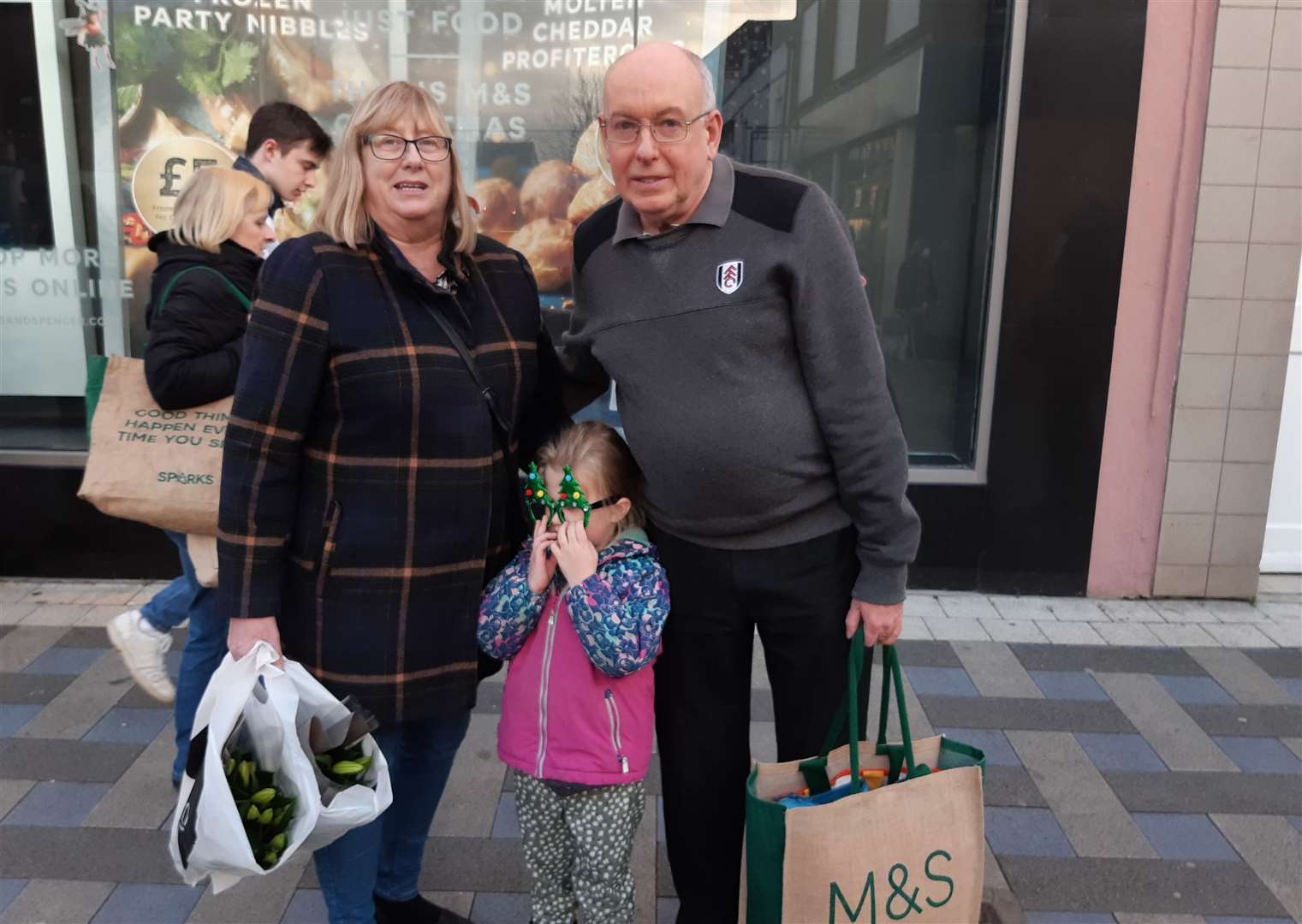 Angela and John Paton with granddaughter Aurelia McLeash