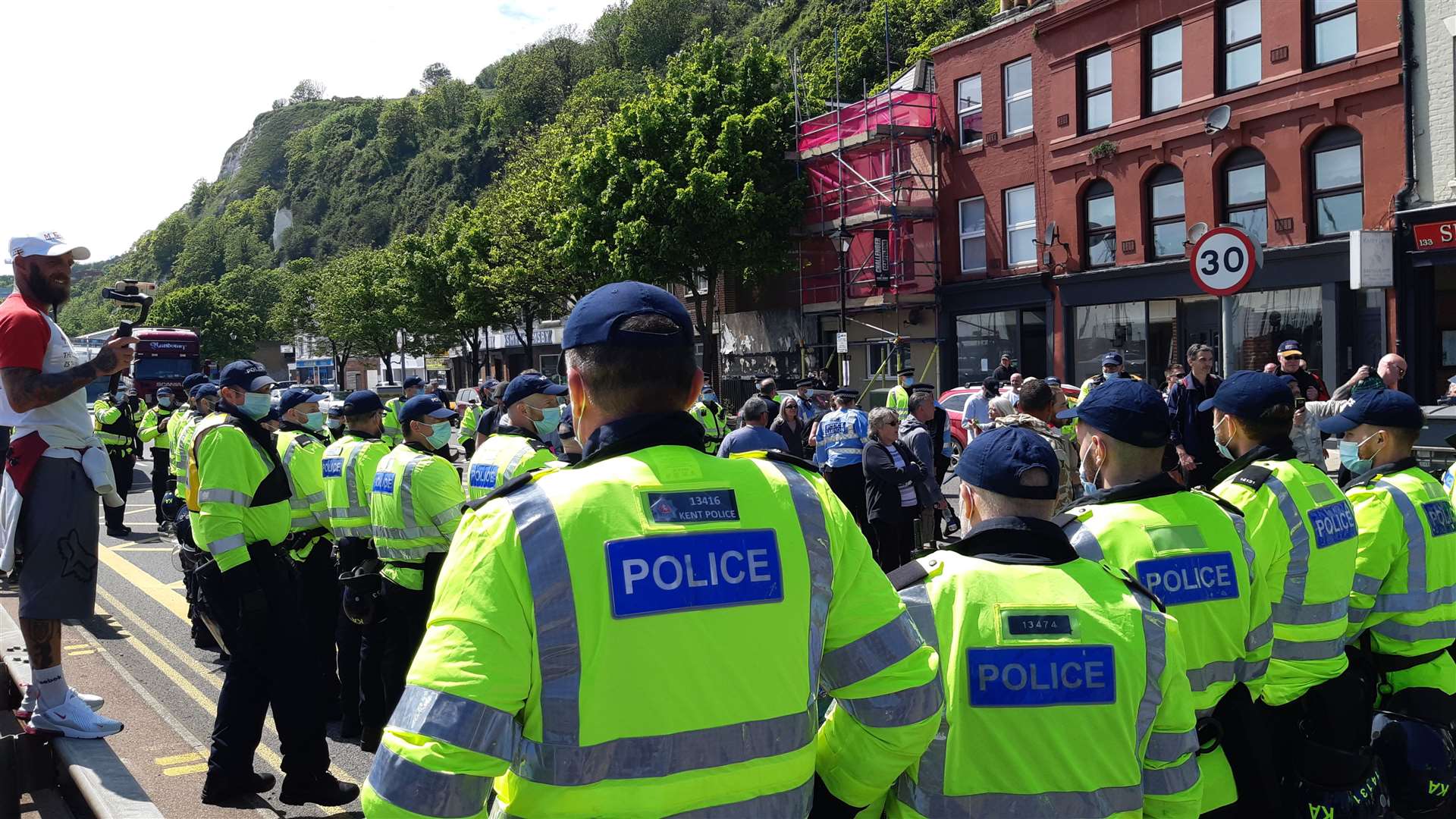 Officers set up a rolling roadblock on the A20 Snargate Street