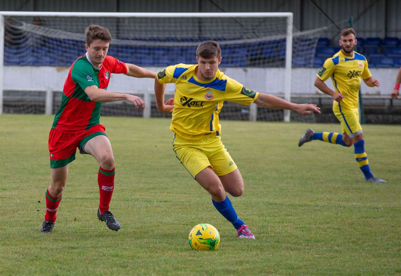 Marshall Wratten in action for Whitstable against Chalfont St Peter