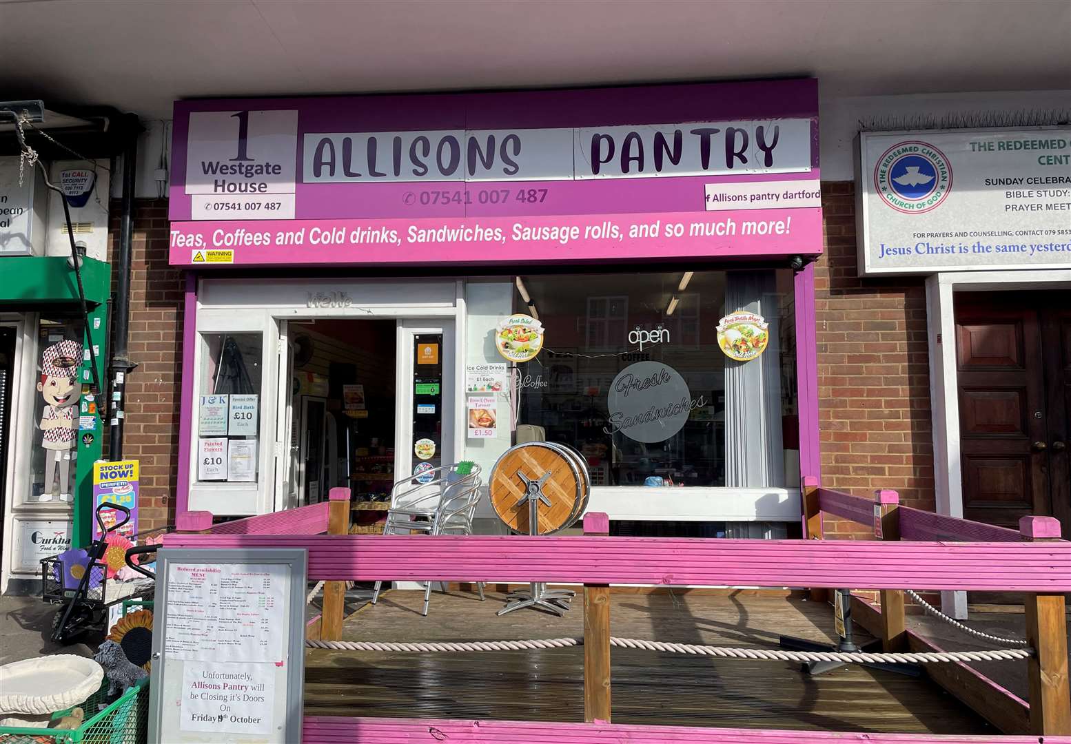 Allison's Pantry, in Spital Street, Dartford is closing down. Photo: KMG