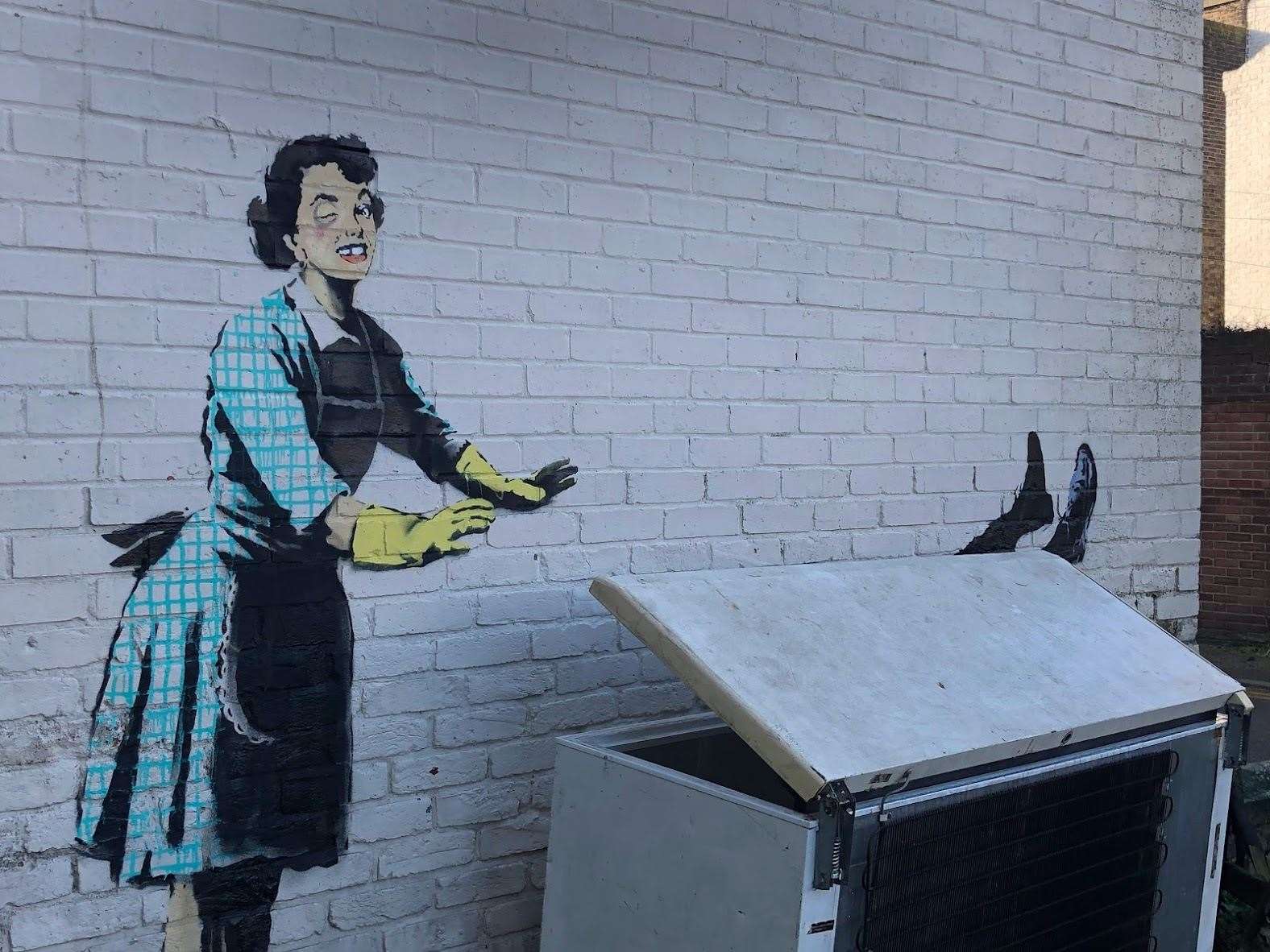 The Banksy will be removed from the house in Park Place, Margate