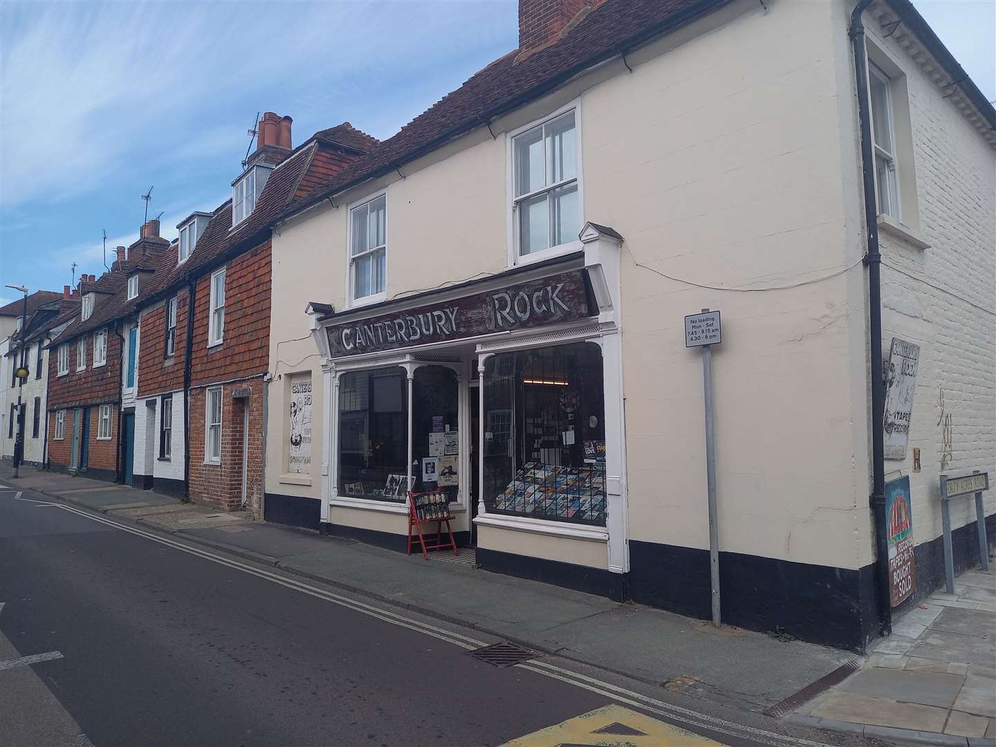 Jim Hampshire's shop Canterbury Rock is just a few metres from the cemetery