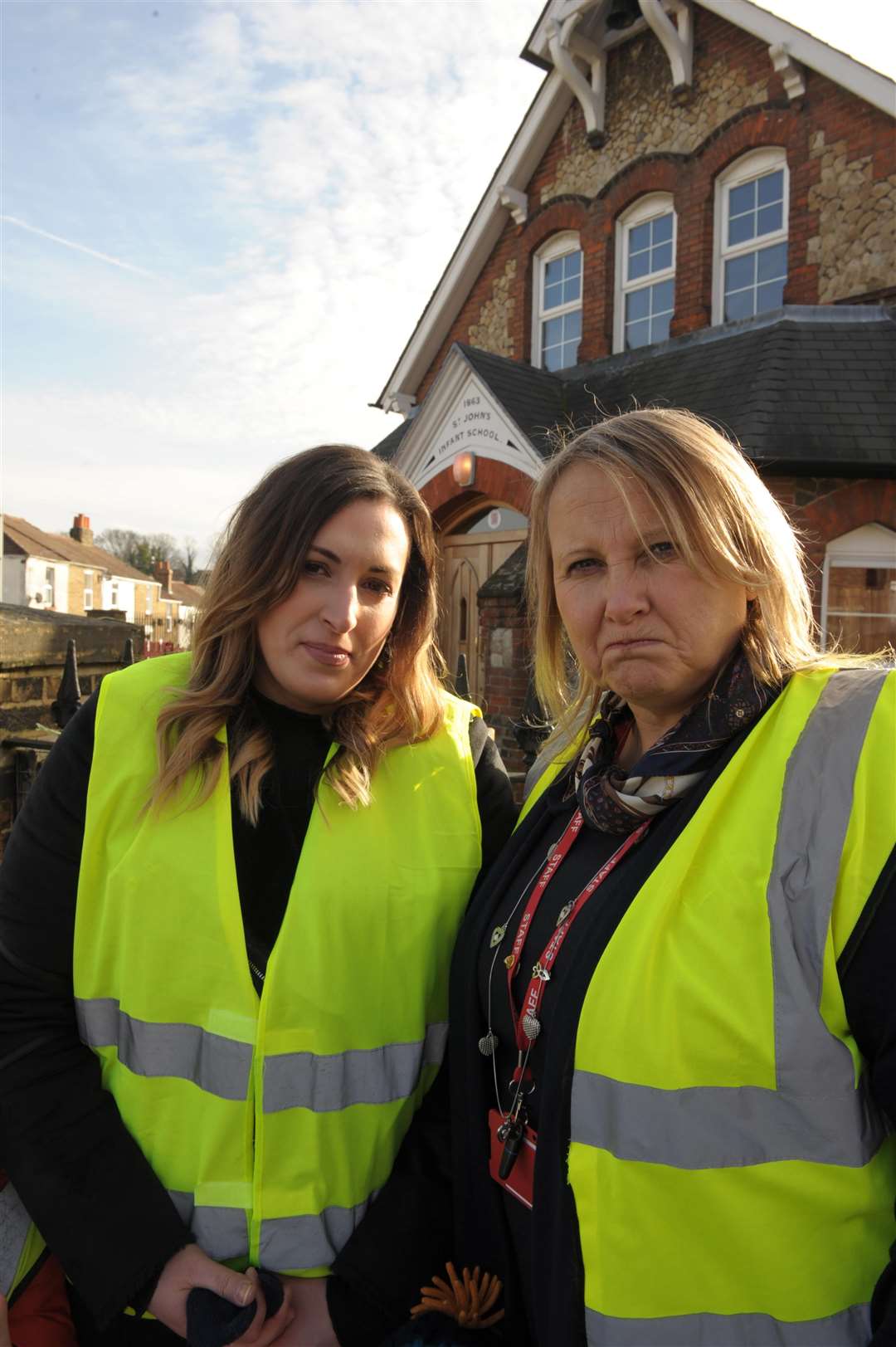 Parent Emma Palmer and head teacher Jo Collman. Picture: Steve Crispe