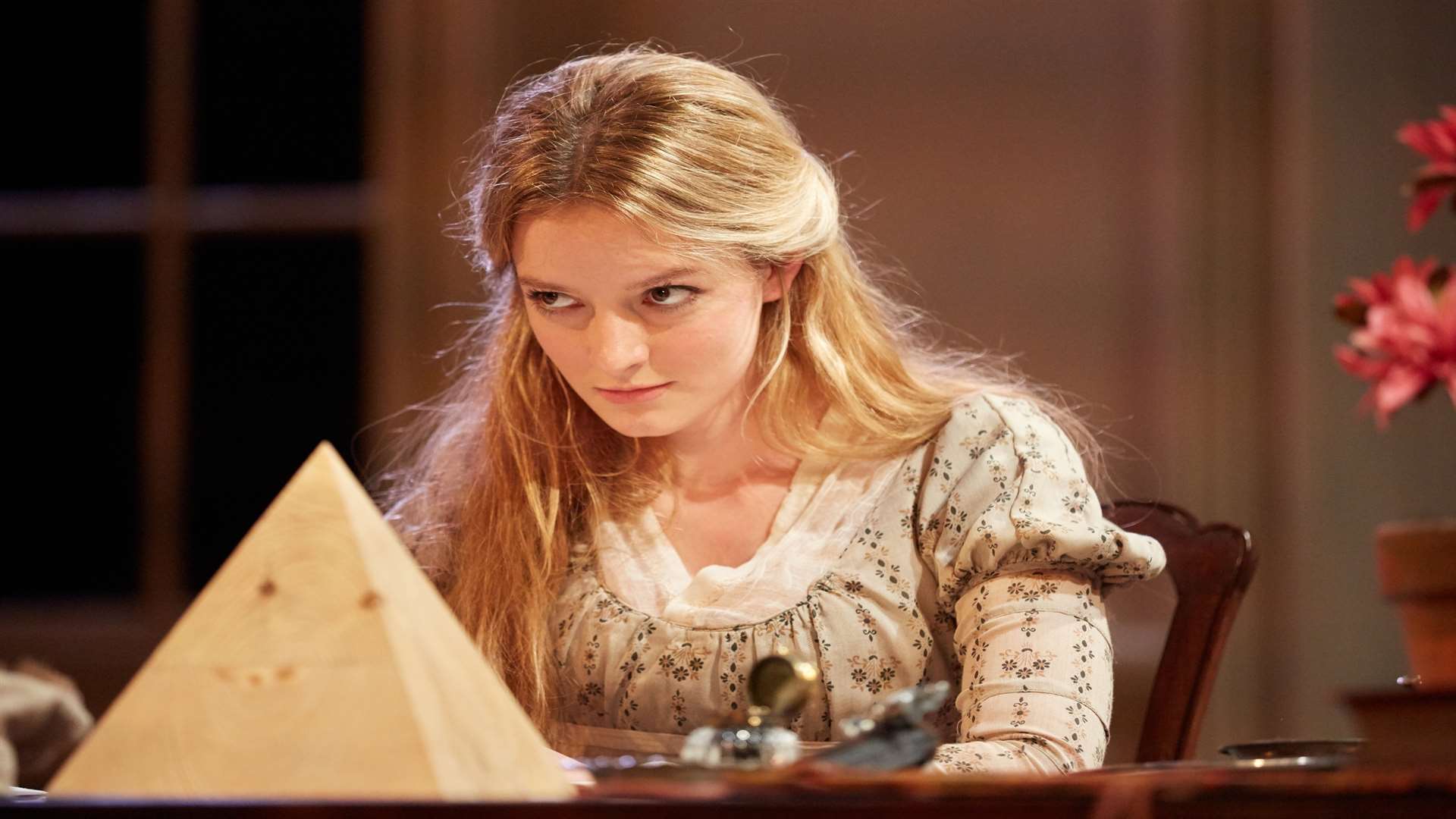 Dakota Blue Richards as Thomasina Coverly in Arcadia. Picture: Mark Douet