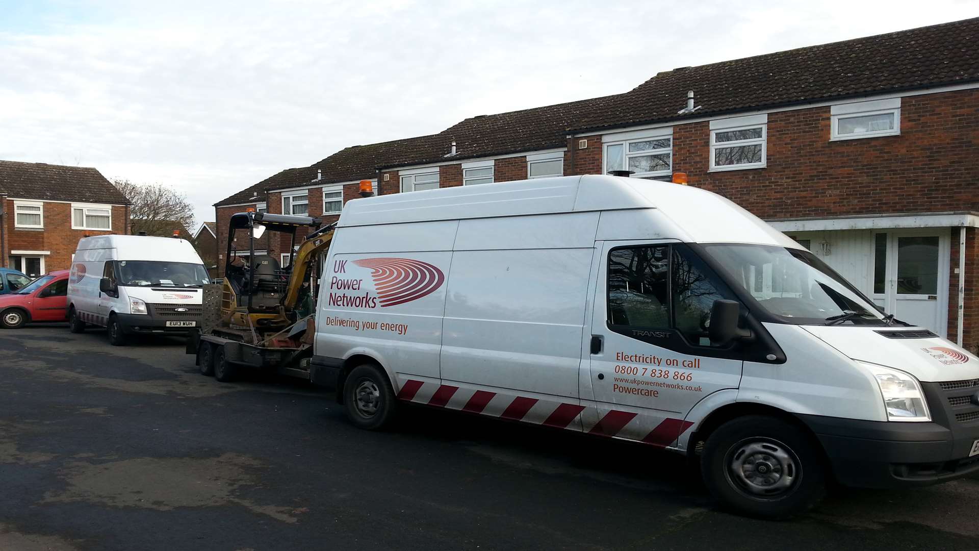 UK Power Networks vans outside the property