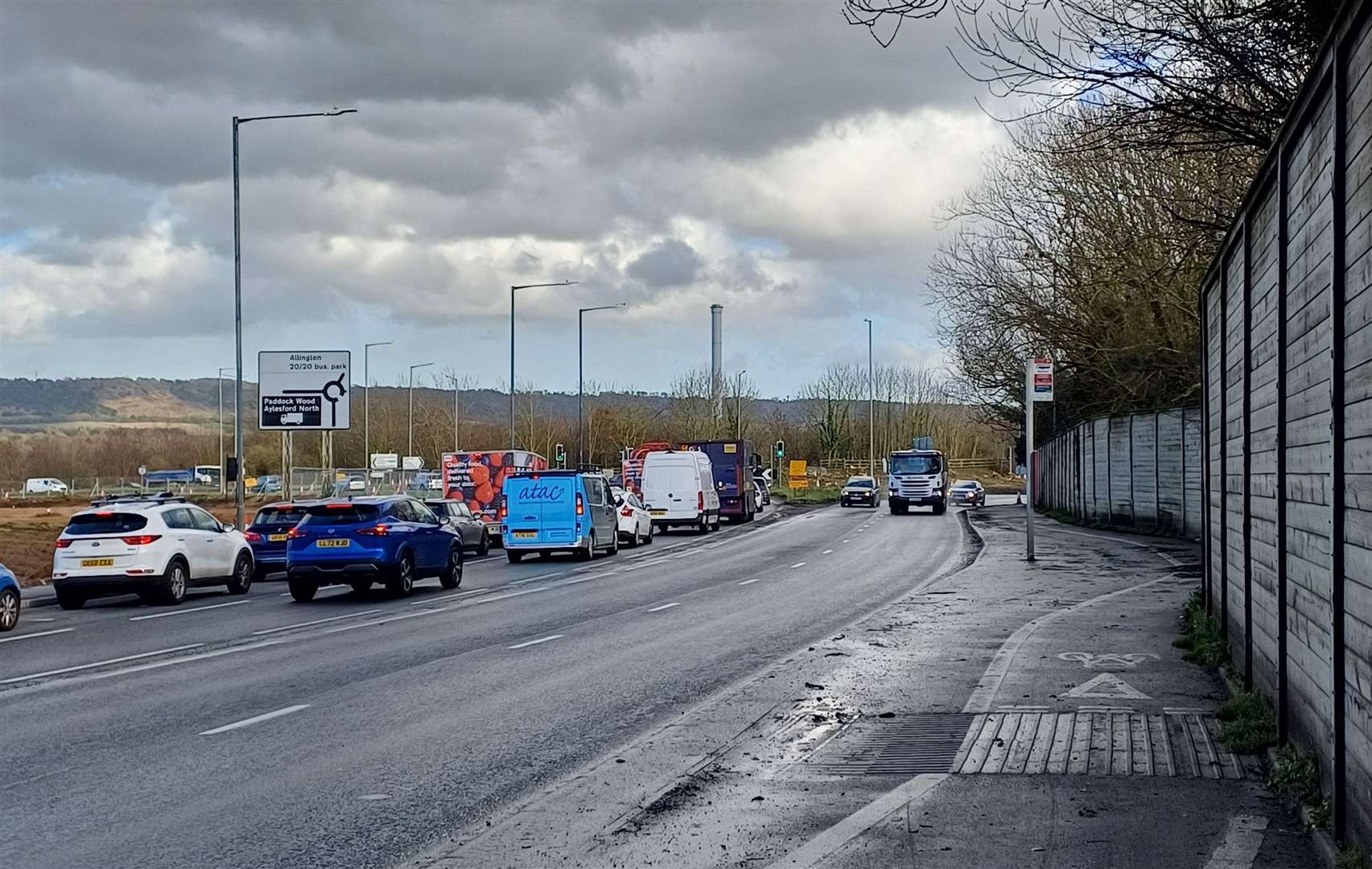 Traffic lights have been turned off at the Coldharbour Roundabout in Maidstone