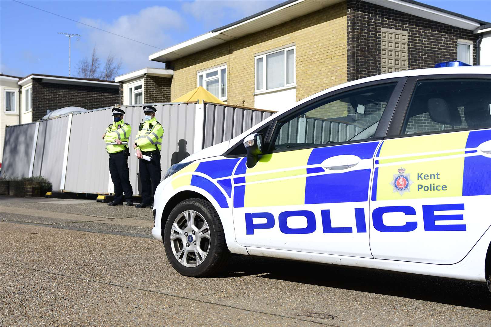 Police searching at the Deal home of Wayne Couzens on March 11. Picture: Barry Goodwin..