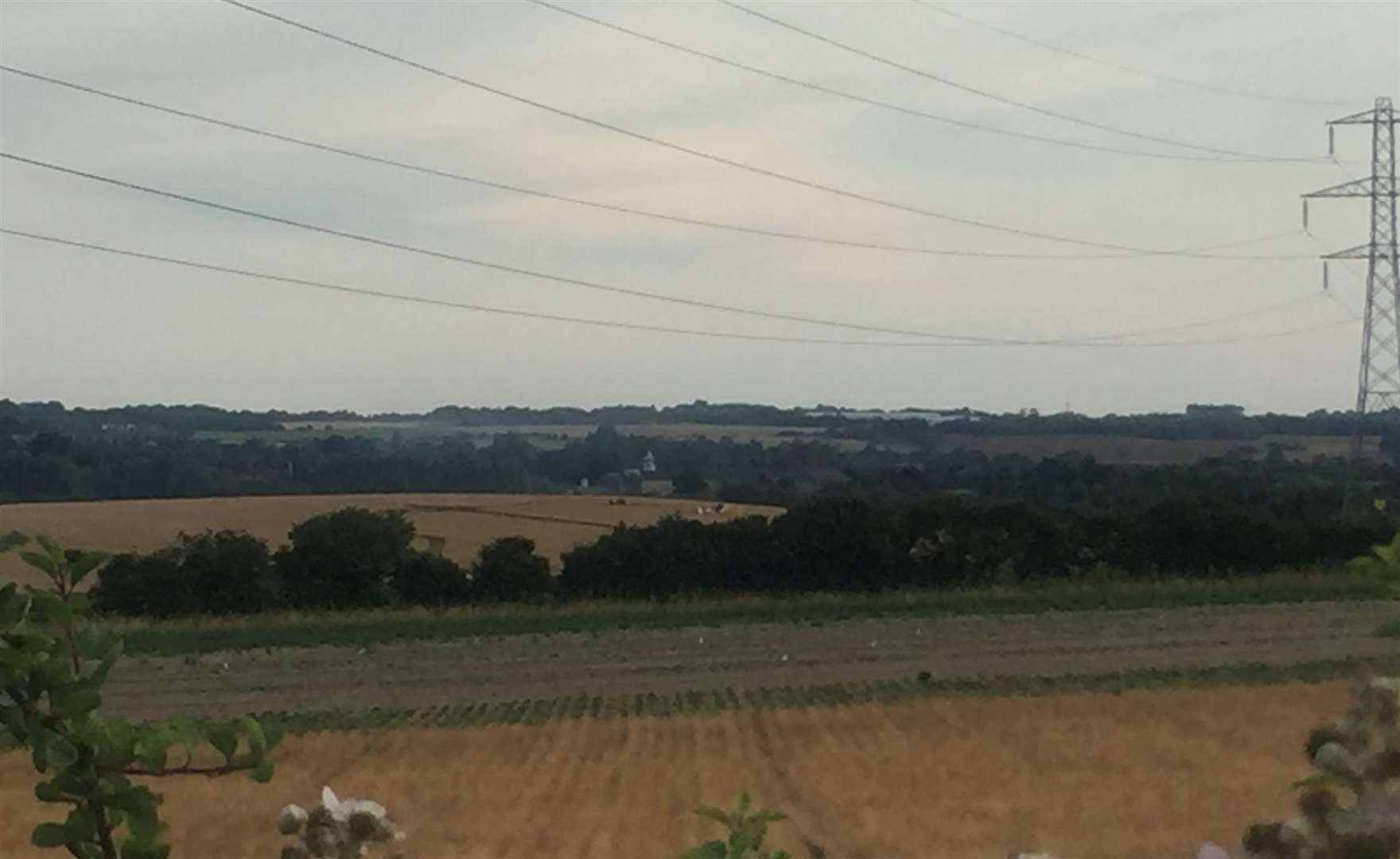 The scene of the crash site, seen from Pilgrims Way (14107908)