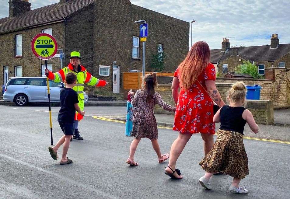 Wendy Coleman at work. Picture: Sunny Bank Primary School