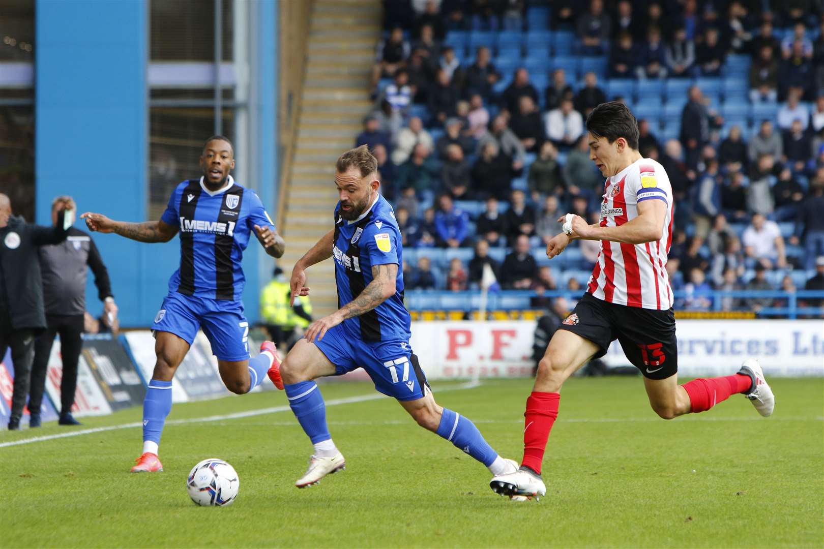 Action between Gillingham and Sunderland Picture: Andy Jones