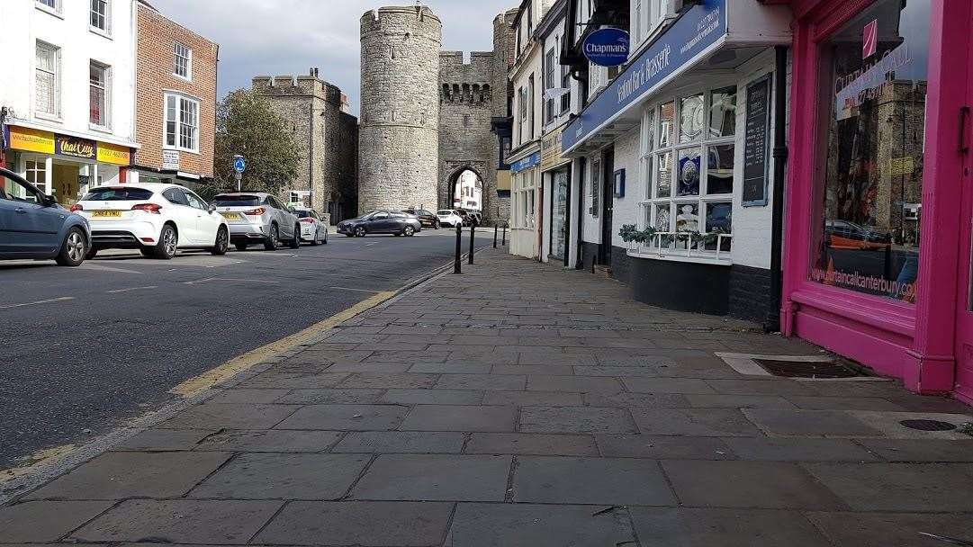 The incident took place in St Dunstan's Street, Canterbury