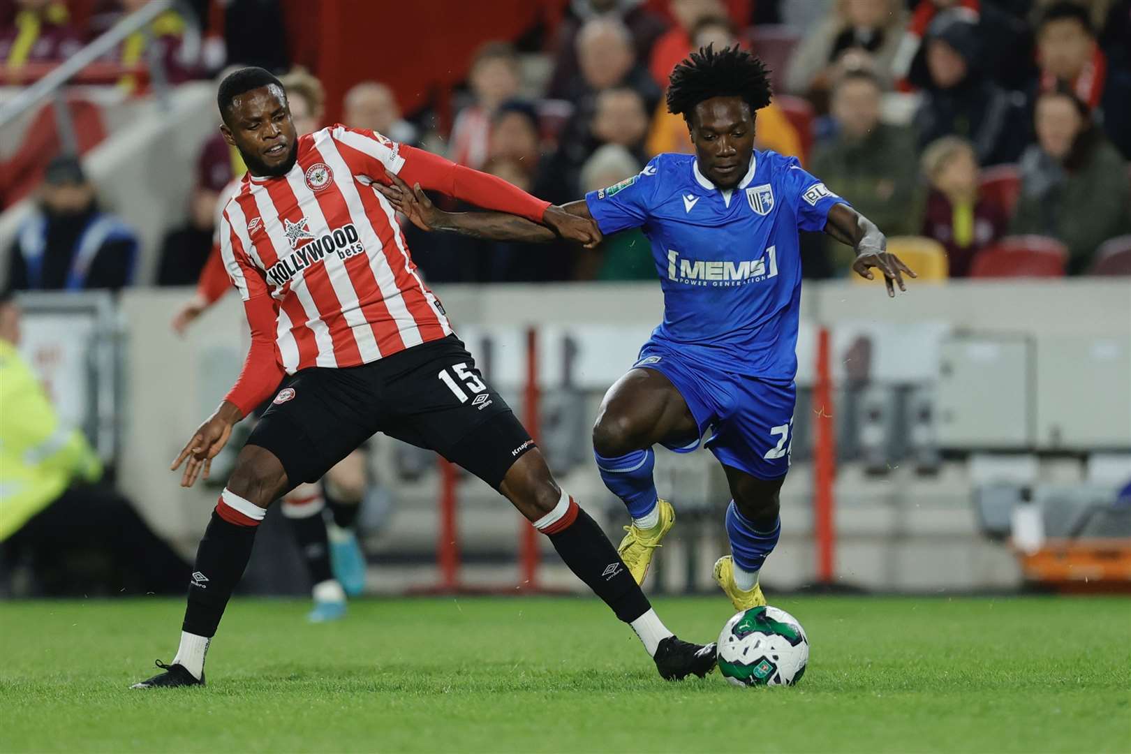 Brentford v Gillingham in the Carabao Cup third round at the Gtech Stadium Picture: KPI (60519321)