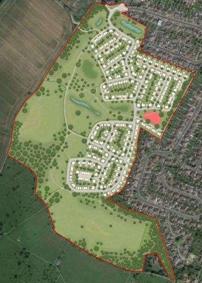 The proposed layout of the development being dubbed Ufton Green. Picture: Urban Wilderness