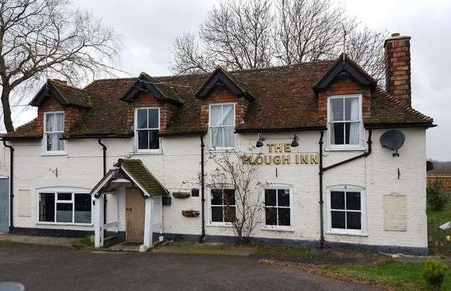 The Plough Inn in Brabourne was boarded up in 2018