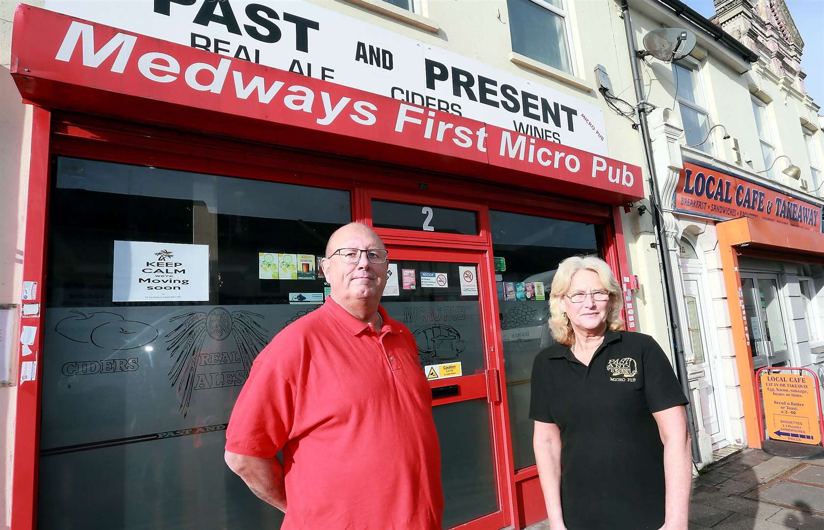 Dave and Lorraine Hallowell run the micropub 'The Past and Present' in Skinner Street, Gillingham. Pictures: Phil Lee