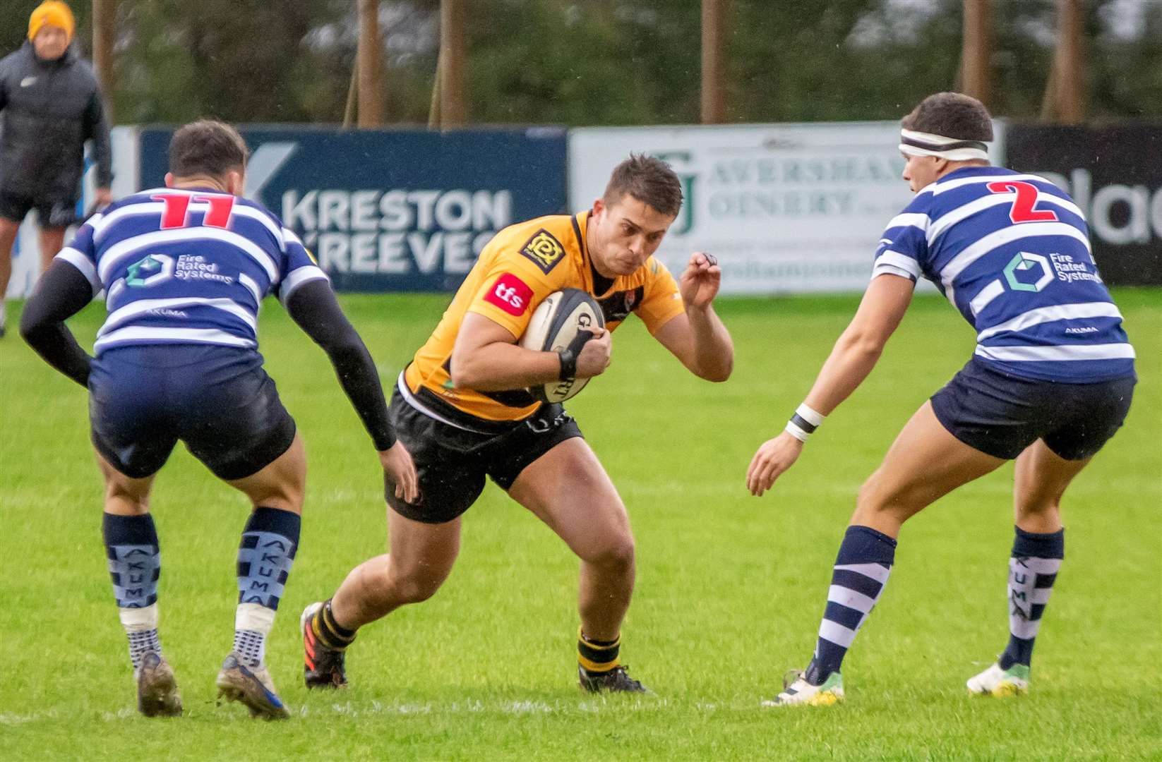 Canterbury’s Will Waddington takes on Westcombe Park. Picture: Phillipa Hilton