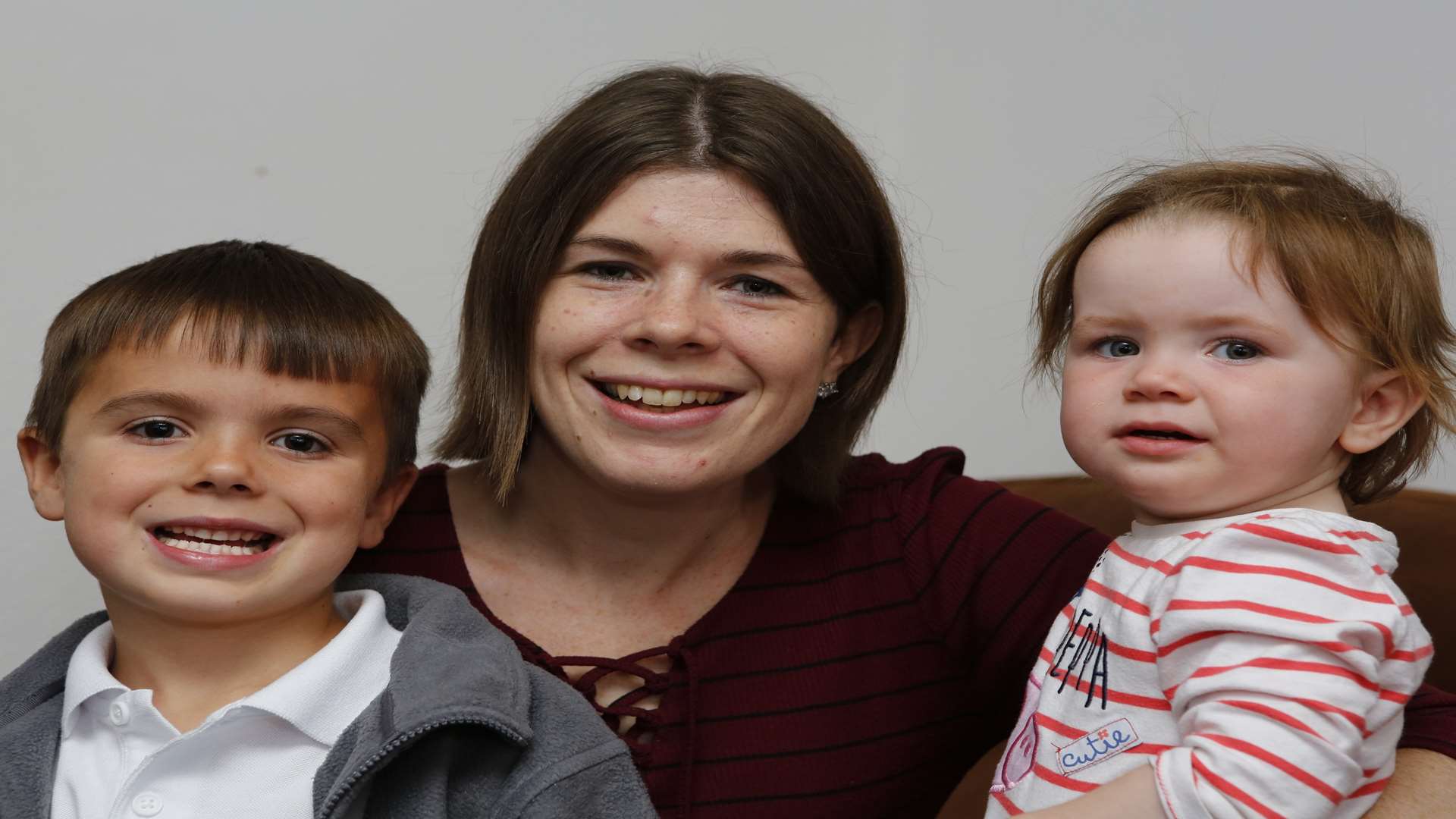 Jacob, Fay and Emily Griffiths are delighted to have Jack the KFC Cat back home