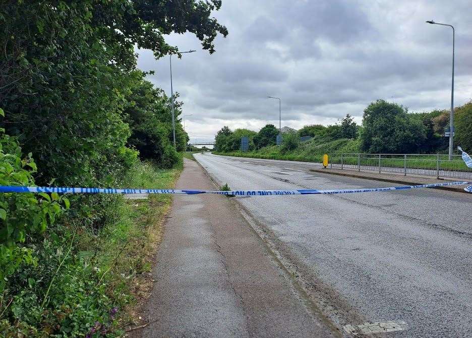 Police have shut part of the A2990 Old Thanet Way in both directions