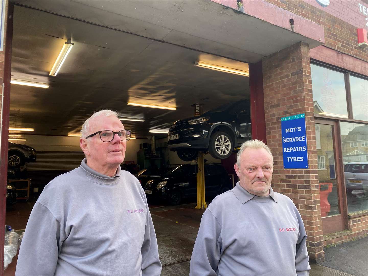 Alf Reed and Adrian Shoosmith of B D Motors in Whitstable