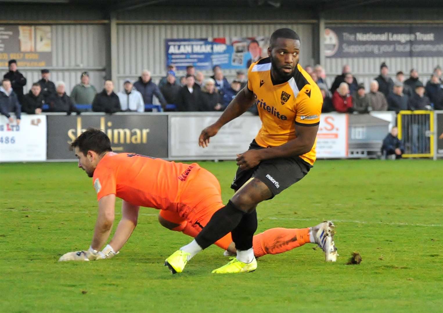 Ibby Akanbi was Maidstone's biggest goal threat last season Picture: Steve Terrell