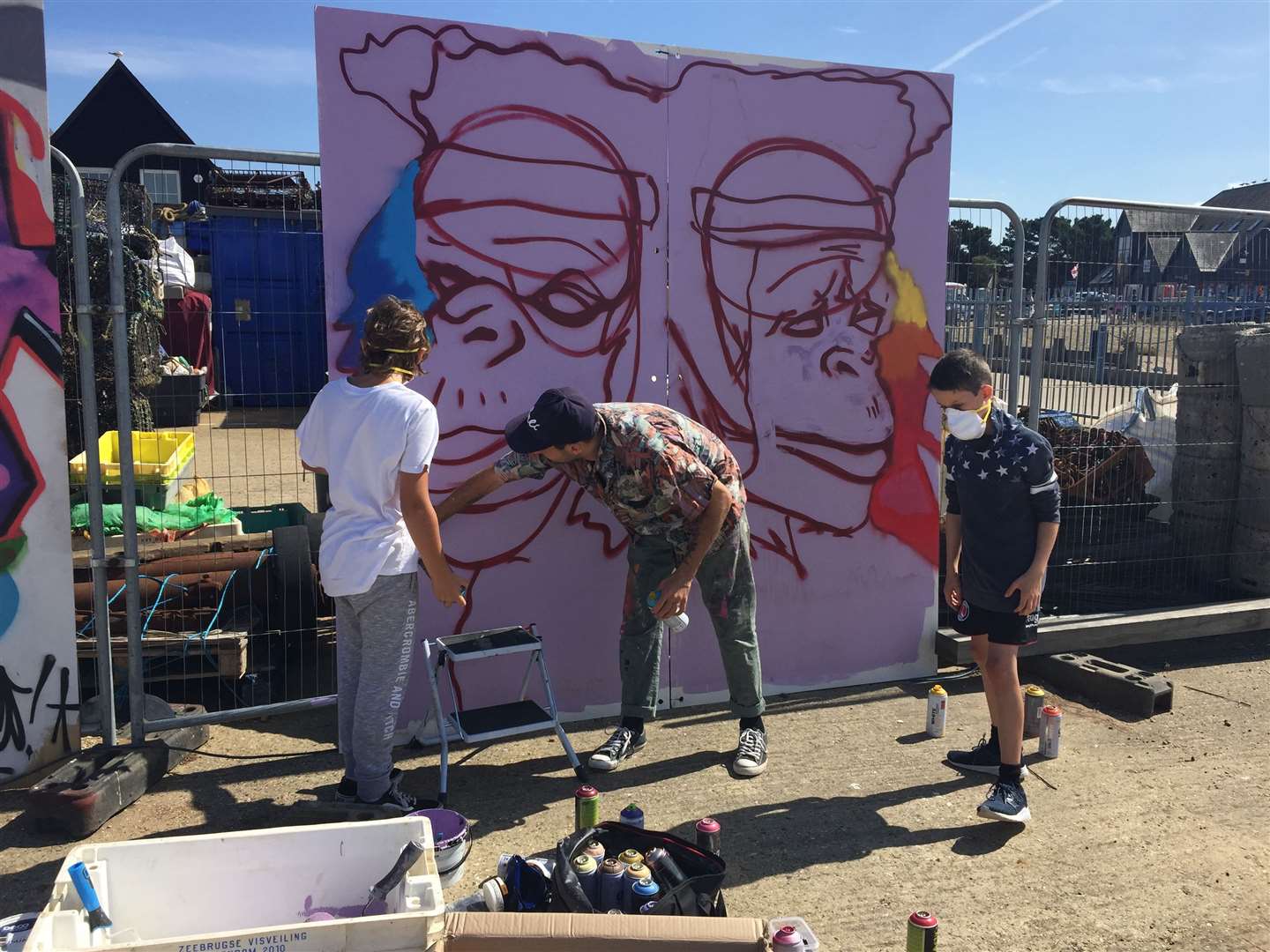 A graffiti art workshop