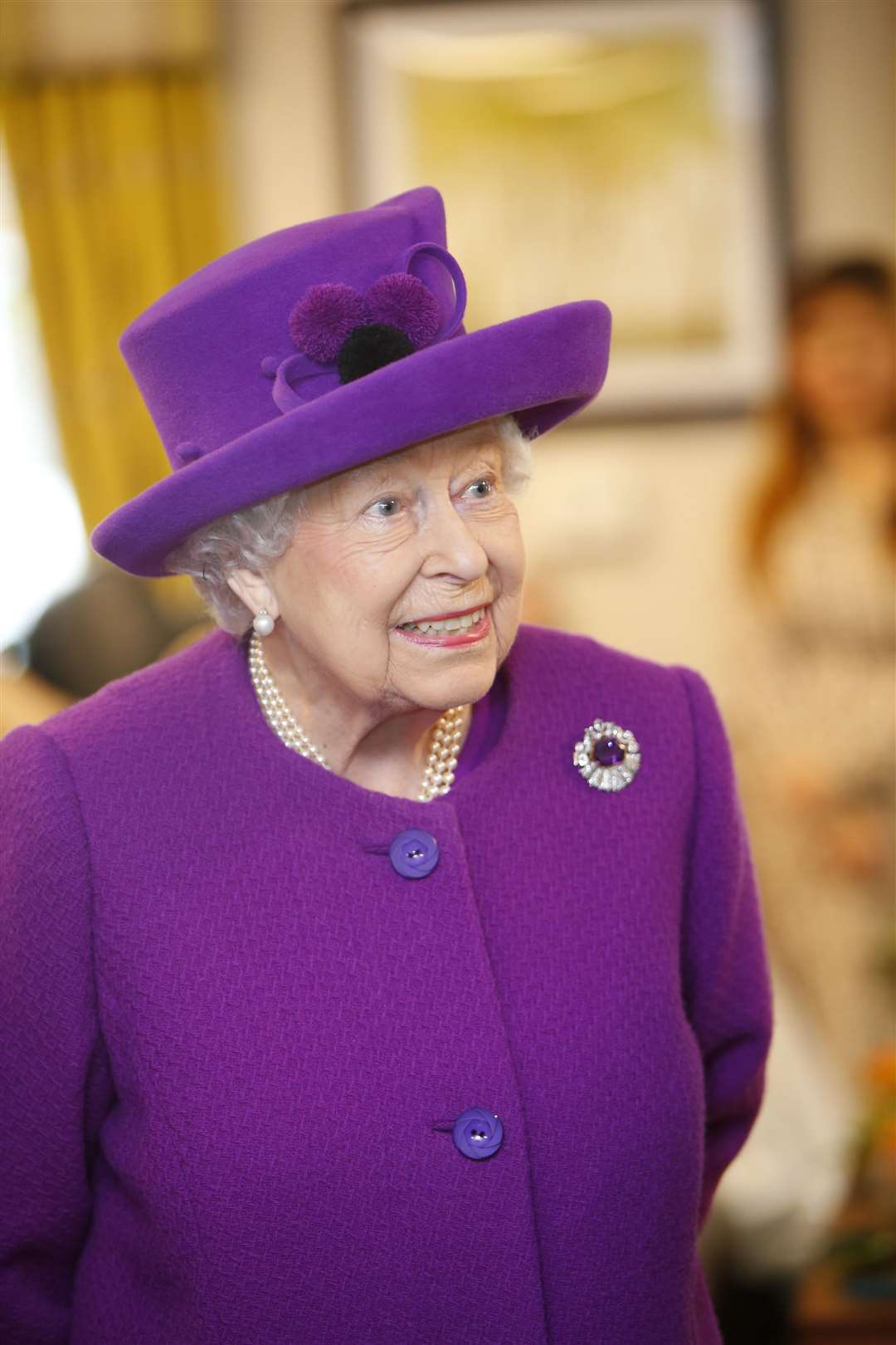 Her Majesty The Queen on a visit to Kent. Picture: Andy Jones