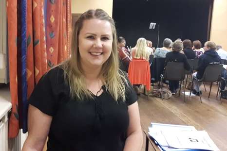 Kirsty Huntley enjoys the evening with her mum and aunt