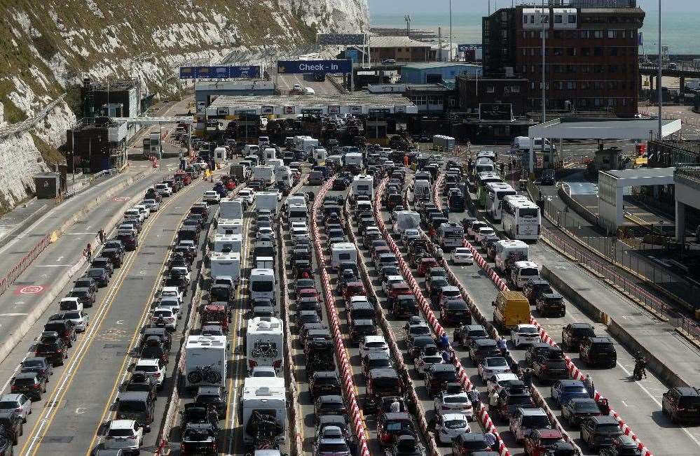 Queues at the Port of Dover