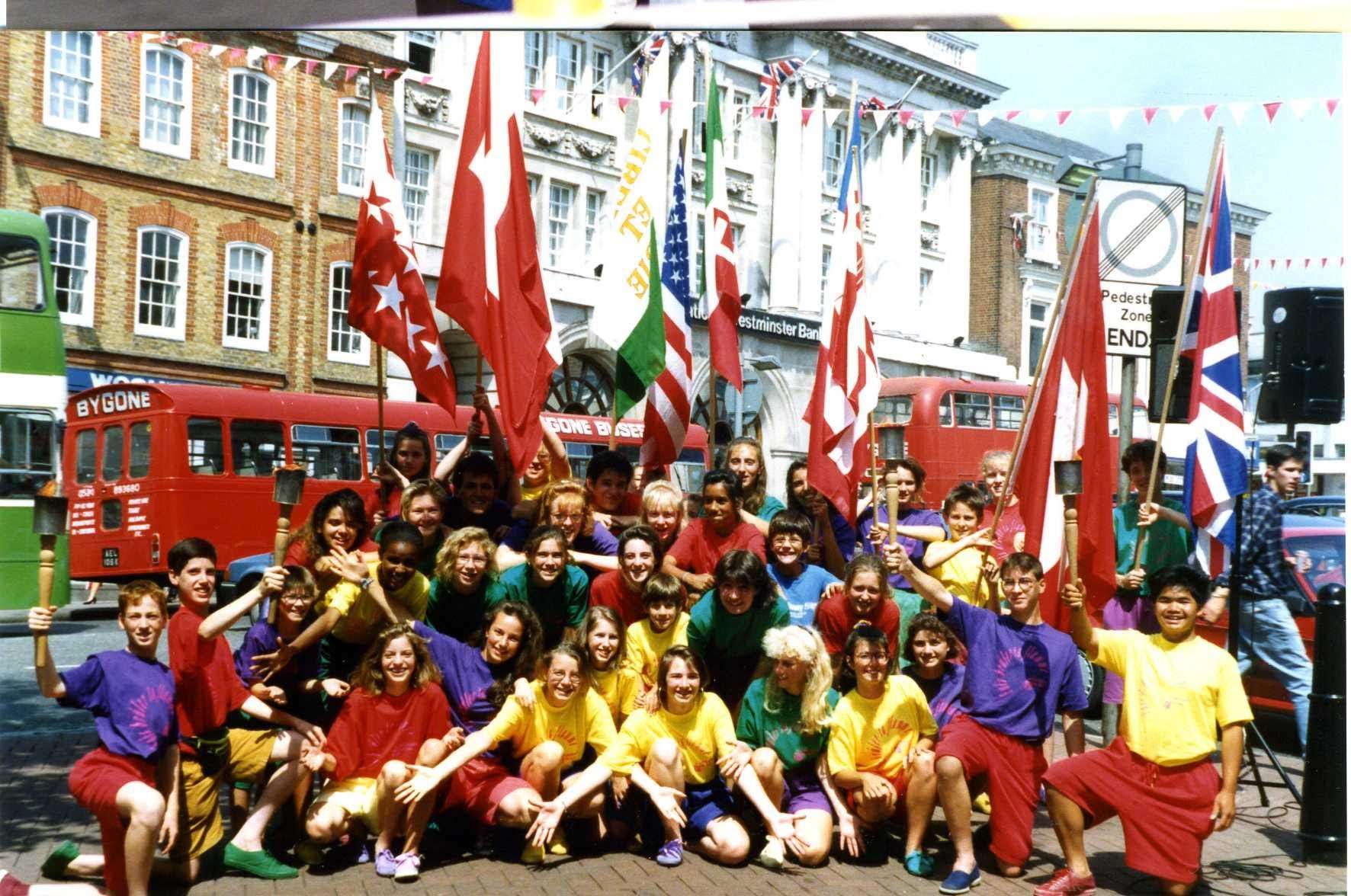 Youngsters from many nationalities joined an event organised by the Twinning Association as part of the Festival of Europe