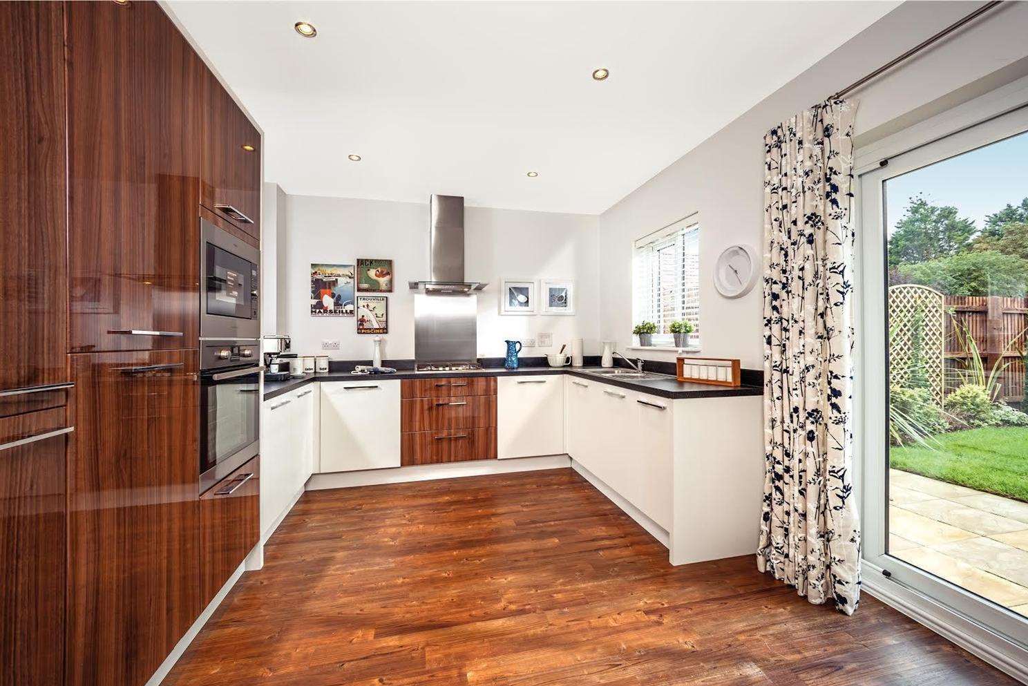 The kitchen area, Highwood Green development, Marden