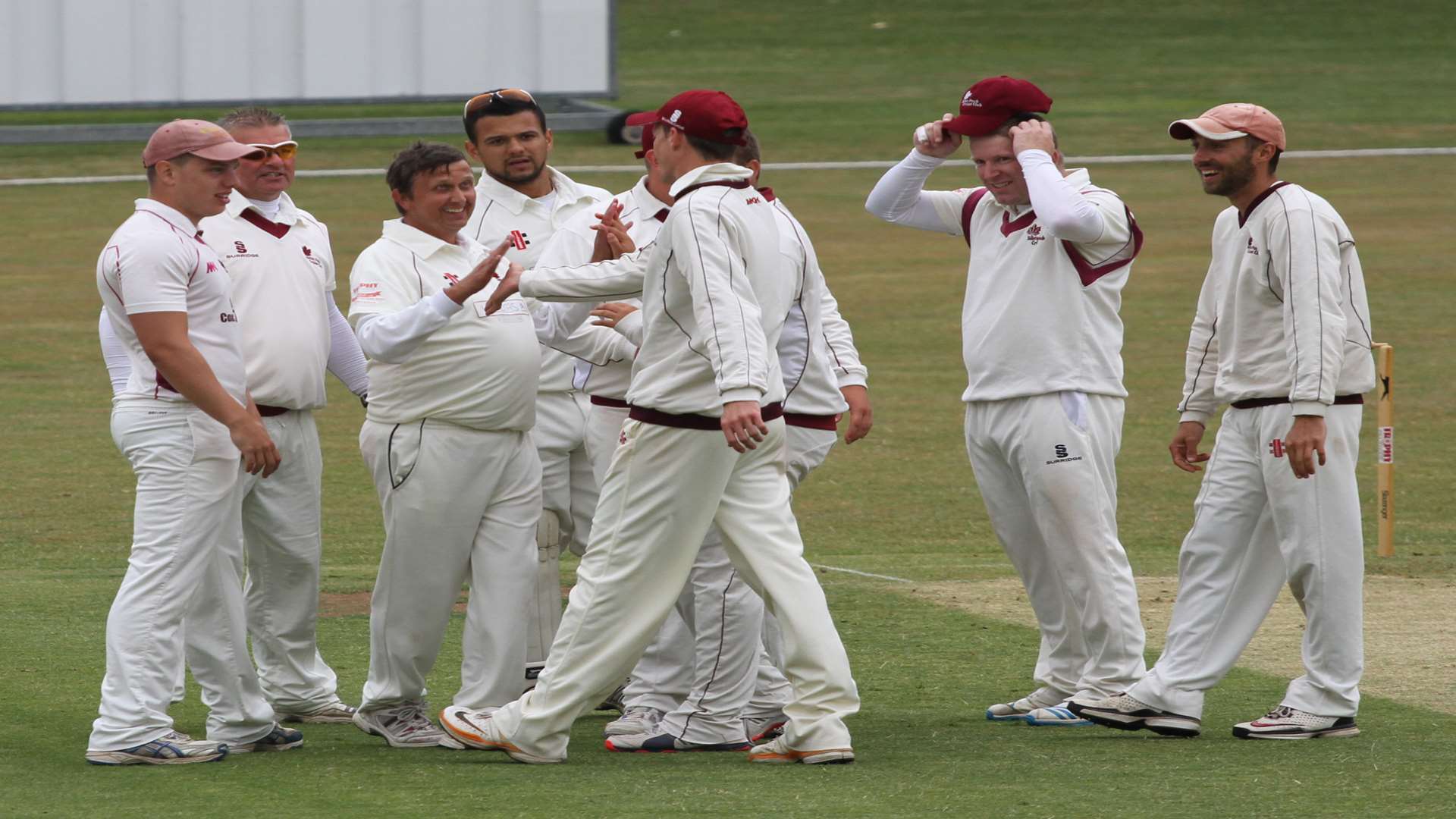 Sibton Park celebrate their win over Rottingdean in the last round Picture: Rebecca Holliday