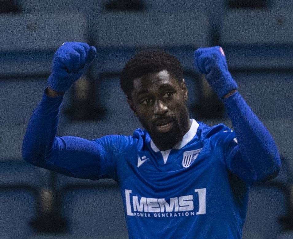 Hakeeb Adelakun scored Gillingham's winner against Dagenham