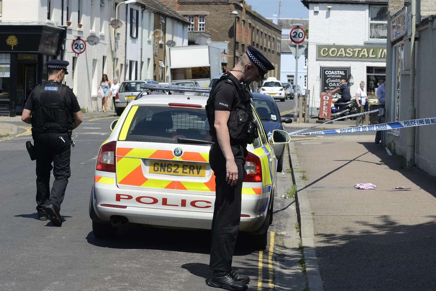 Police in South Road