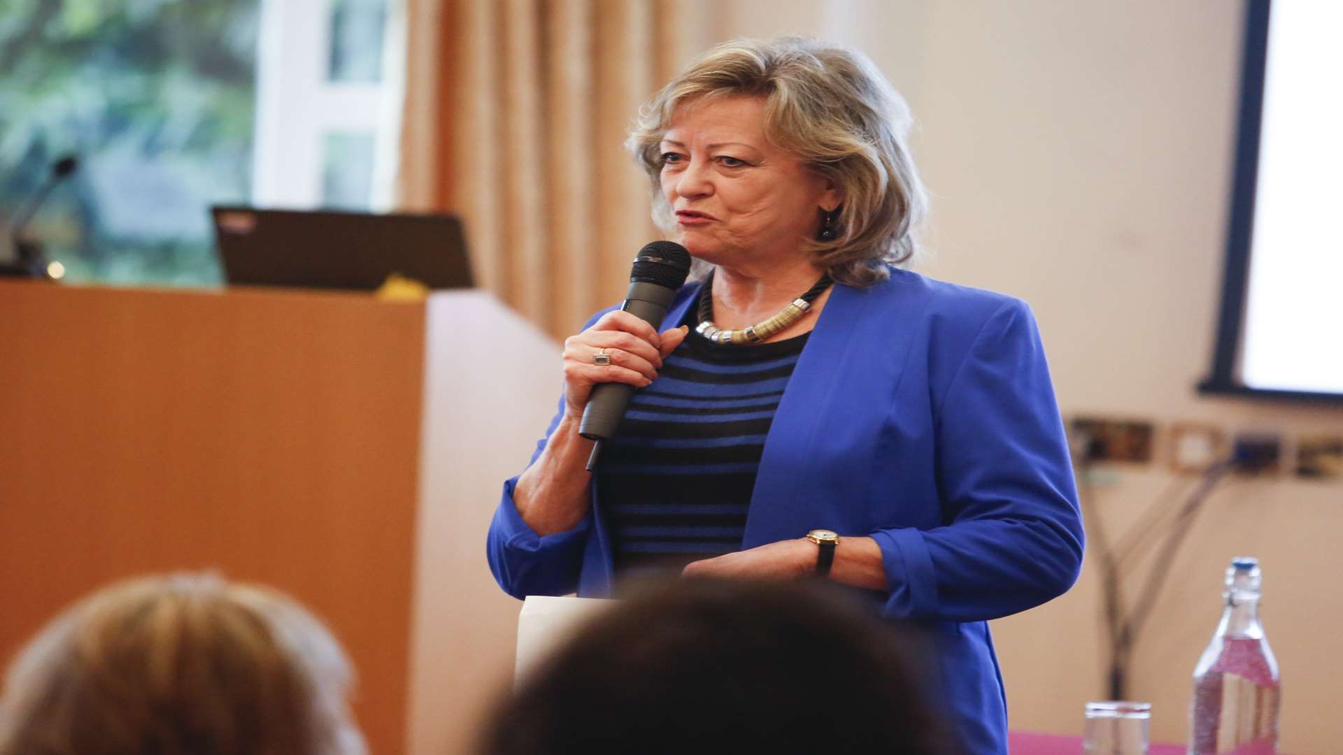 Police and Crime Commissioner Ann Barnes speaks at the launch. Picture: Martin Apps