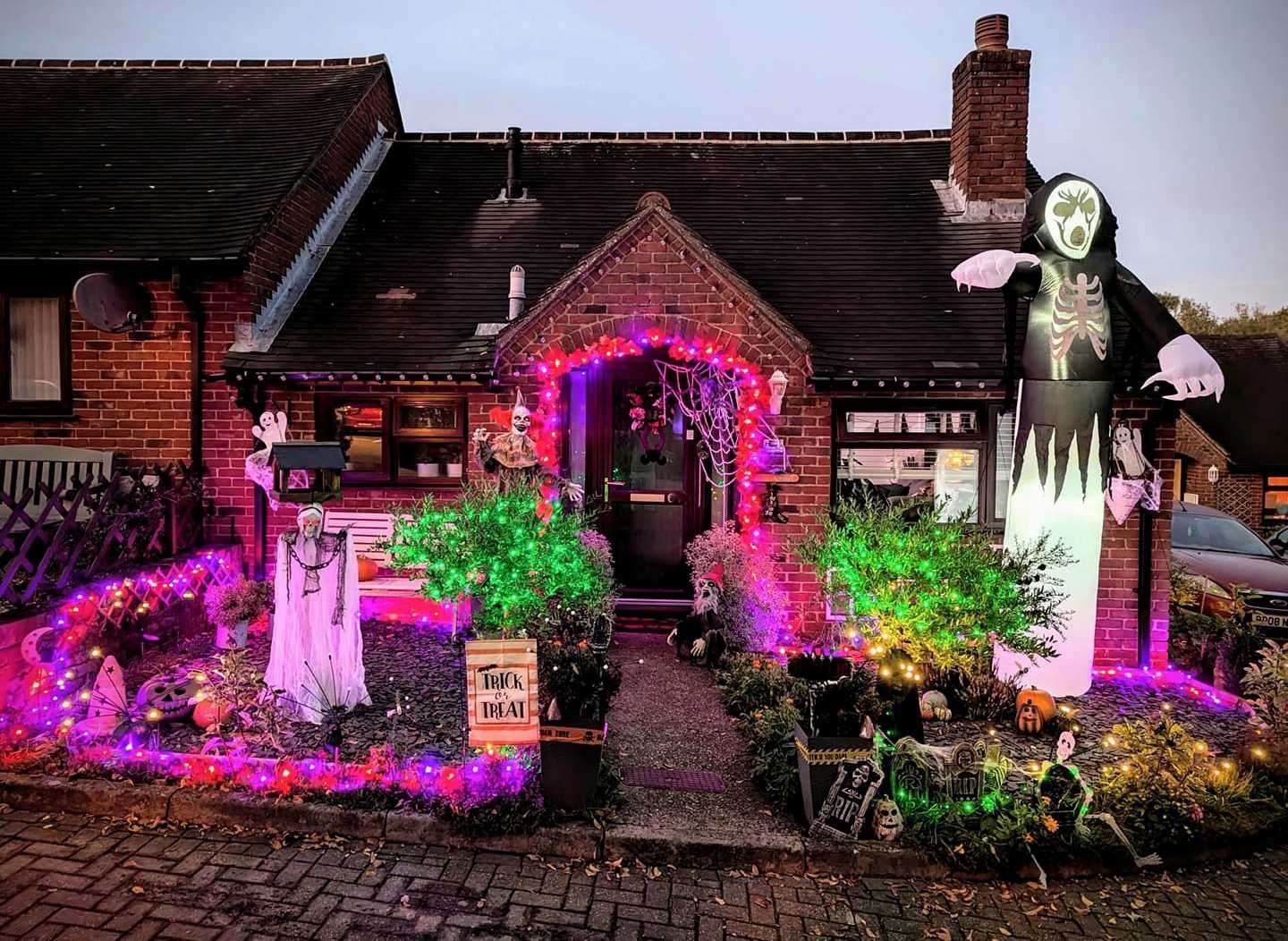 Colourful decorations in Felborough Close, Chilham, are sure to delight trick-or-treaters. Picture: Liam N Ben