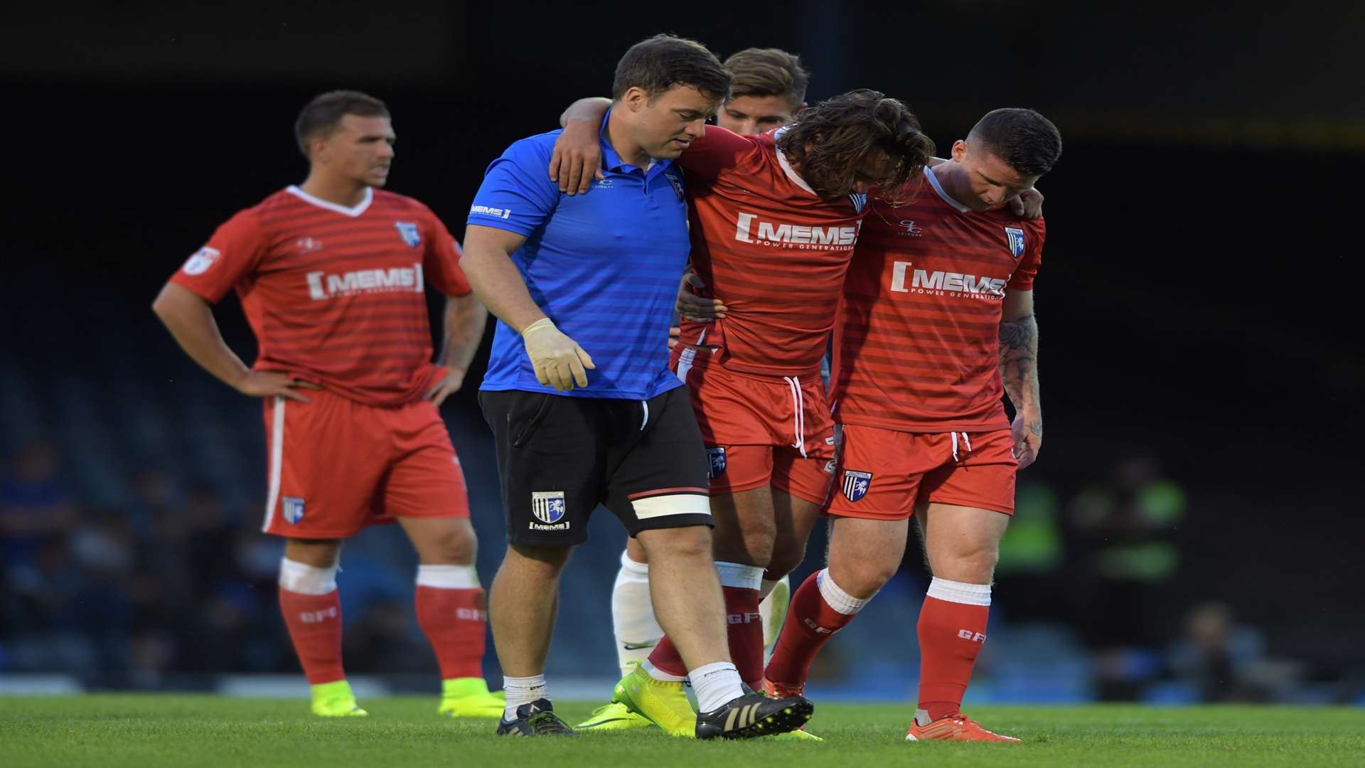 Bradley Dack is injured at Southend Picture: Barry Goodwin