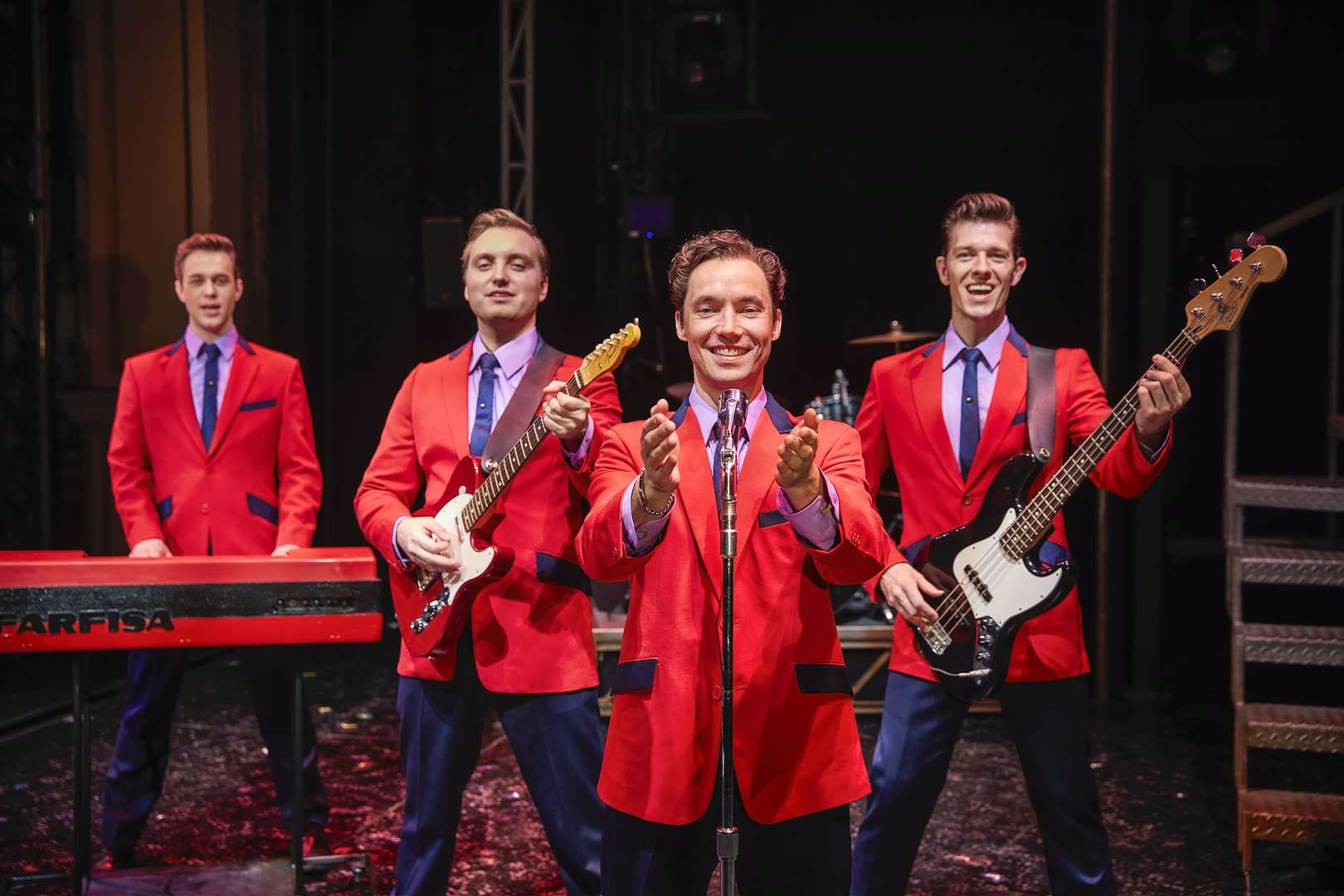 The cast of Jersey Boys. Picture: Brinkhoff-Moegenburg