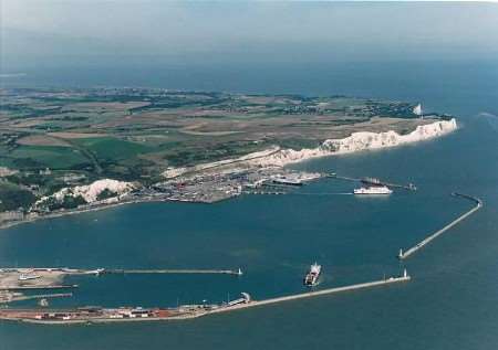 The "inspirational" white cliffs. Picture: BARRY HOLLIS