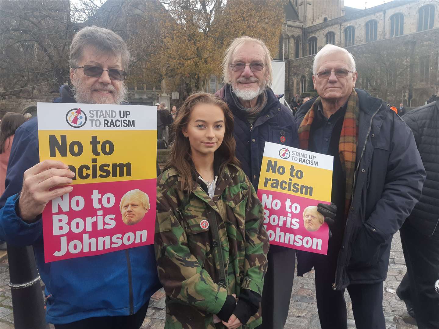 Medway Stand Up To Racism members were removed from Ye Arrow beer garden