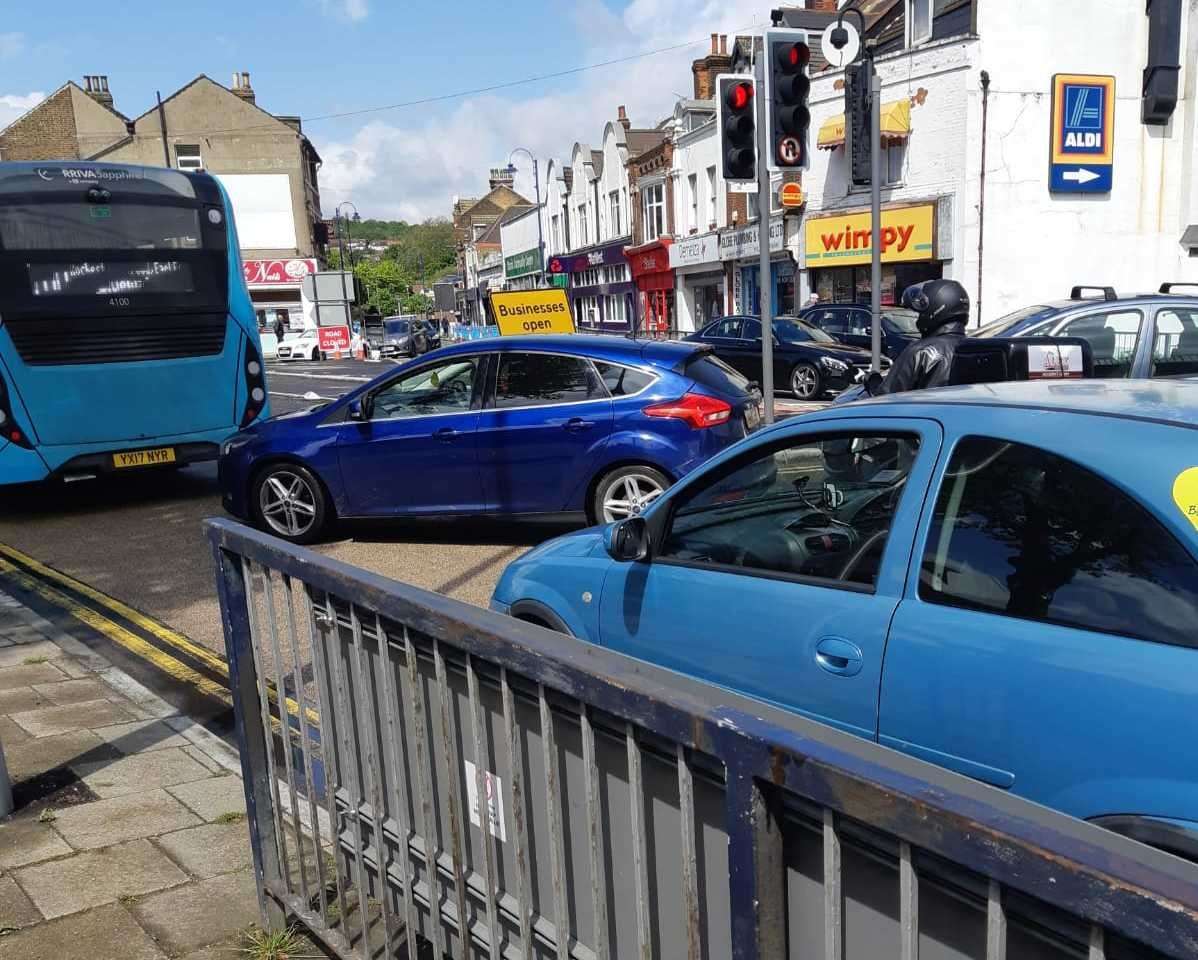 Traffic was backed up in the areas surround Strood High Street (10078128)