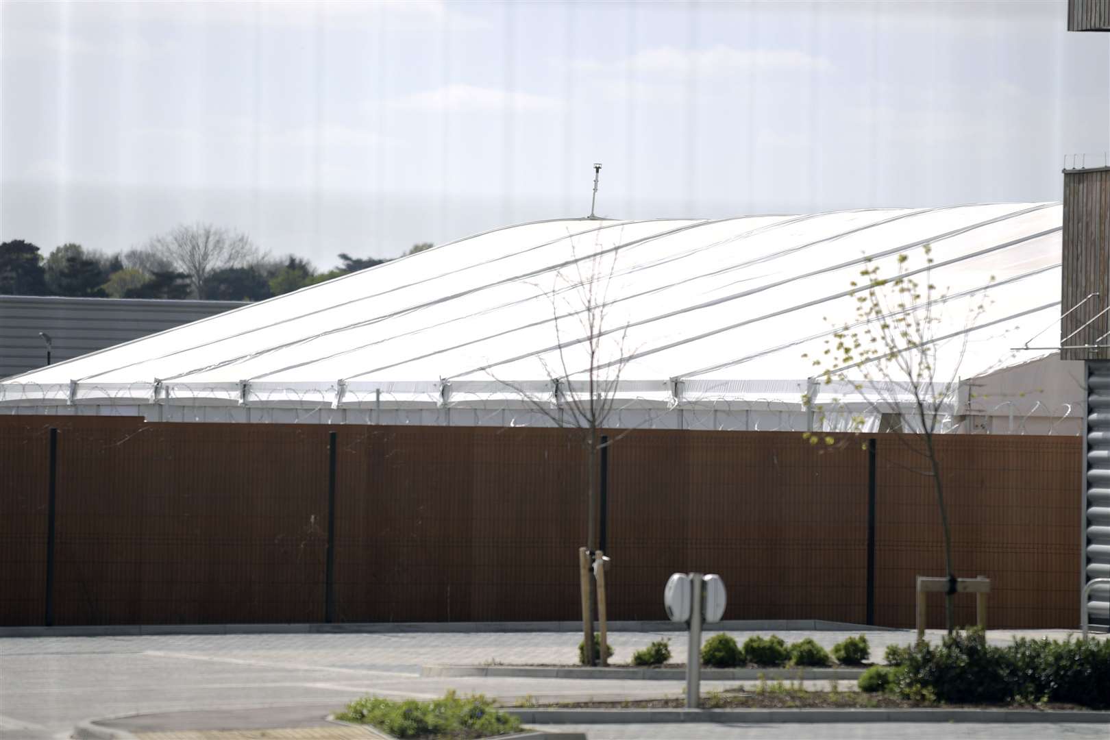 A temporary morgue that has been built in Aylesford, just off Beddow Way Picture: Barry Goodwin