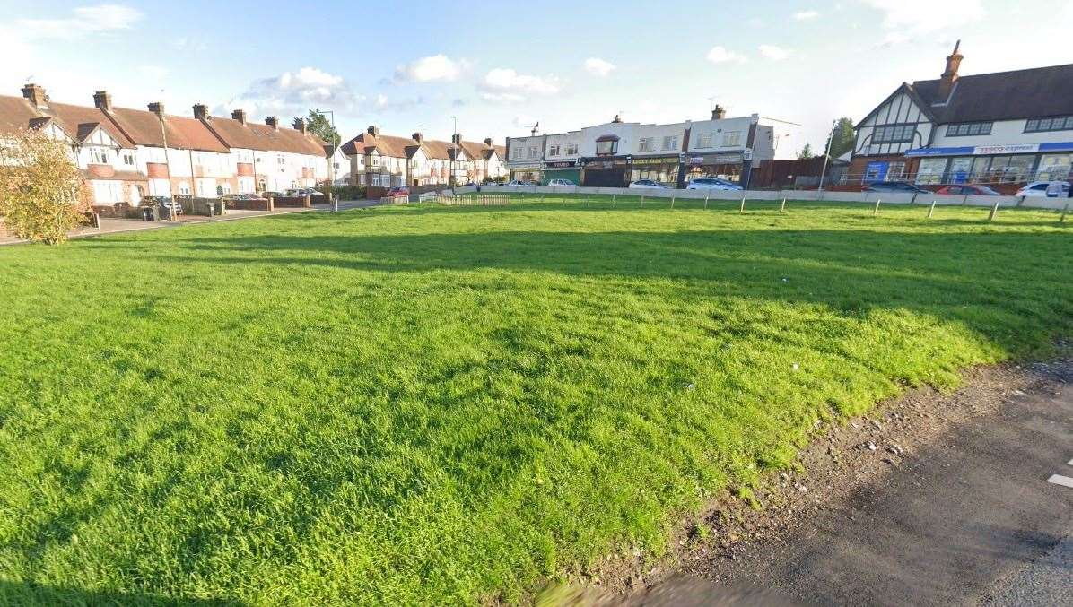 Plans to build flats on the green space have been approved. Picture: Google Maps