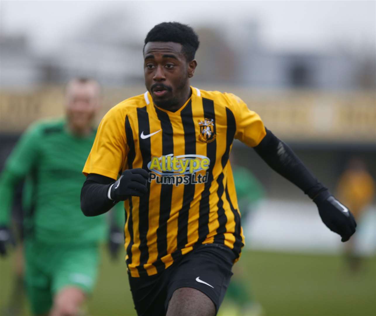 Ira Jackson in action for Folkestone last season Picture: Andy Jones