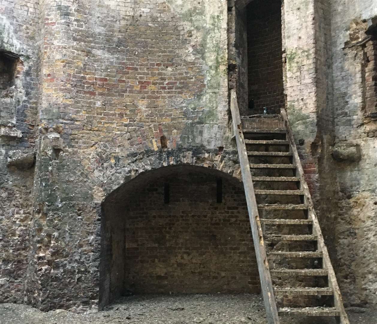 Inside the Martello Tower